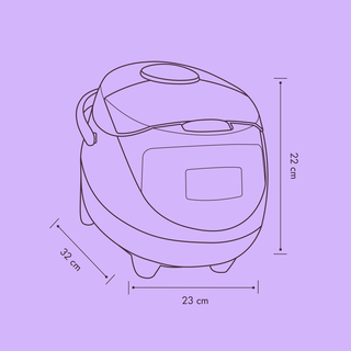Digitaler Mini Reiskocher